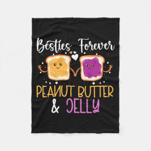 Ies Forever Girlfriend Friend Pea Butter Jelly Fleece Blanket