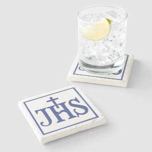 Iesus Hominum Salvator Stone Coaster