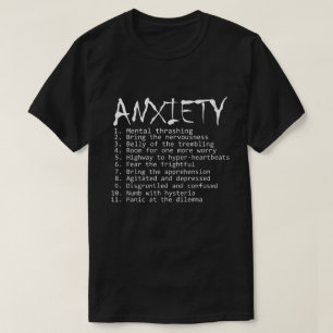 If Anxiety was a Rock Album. T-Shirt