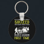 If At First You Don't Succeed - Funny Scout Leader Key Ring<br><div class="desc">If At First You Don't Succeed - Funny Scout Leader Scouting</div>