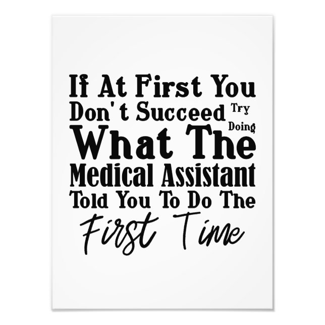 If At First You Don't Succeed Try Doing Photo Print (Front)