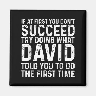 If At First You Don't Succeed Try Doing What David Magnet