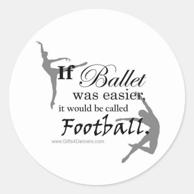 If Ballet Was... Stickers (customisable) (Front)