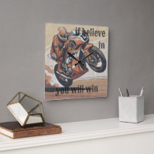 If Believe In You Wil Win Wall Clock