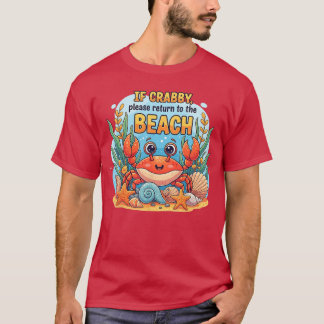If by Please Return To Beach Funny Vacation Summer T-Shirt