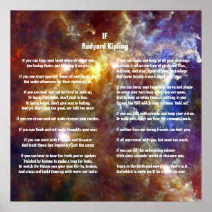 If by Rudyard Kipling Poster