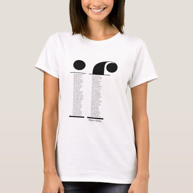 If by Rudyard Kipling T-Shirt (Front)