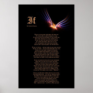 If by Rudyard Kipling with Phoenix Firebird Print
