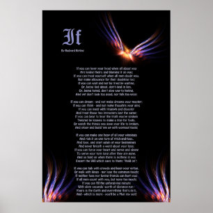 If by Rudyard Kipling with Phoenix Firebird Print