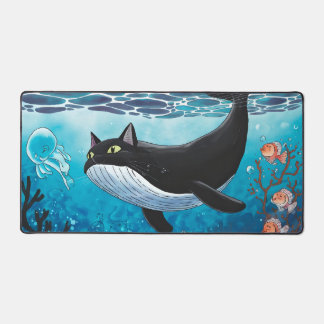 if cat can stay in ocean XD Desk Mat
