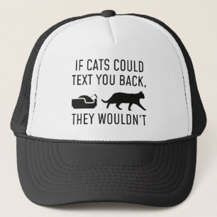 If Cats Could Text Trucker Hat