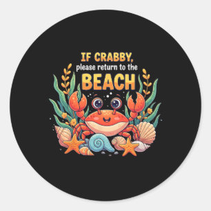 If Crab2 Classic Round Sticker