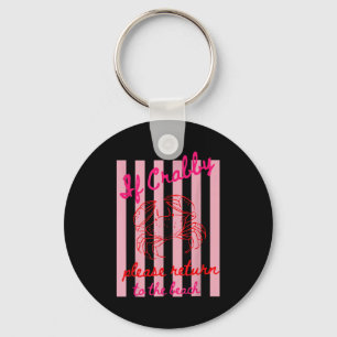 If crabby return to the beach summer vacation crab key ring