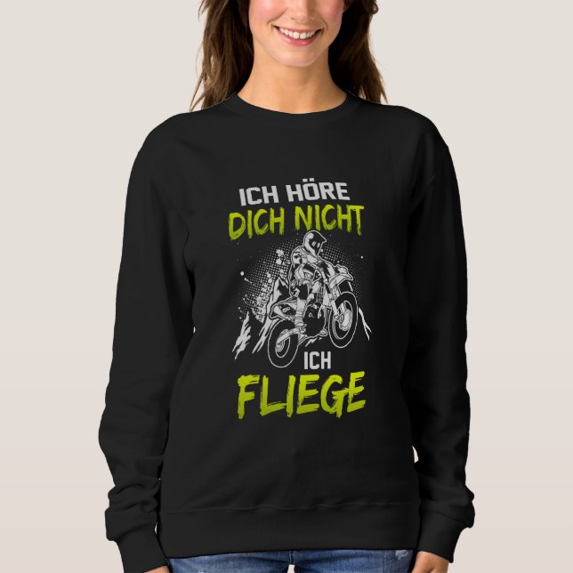 If Dirt Aint Flyin' You Ain't Tryin Dirt Bike Endu Sweatshirt (Front)