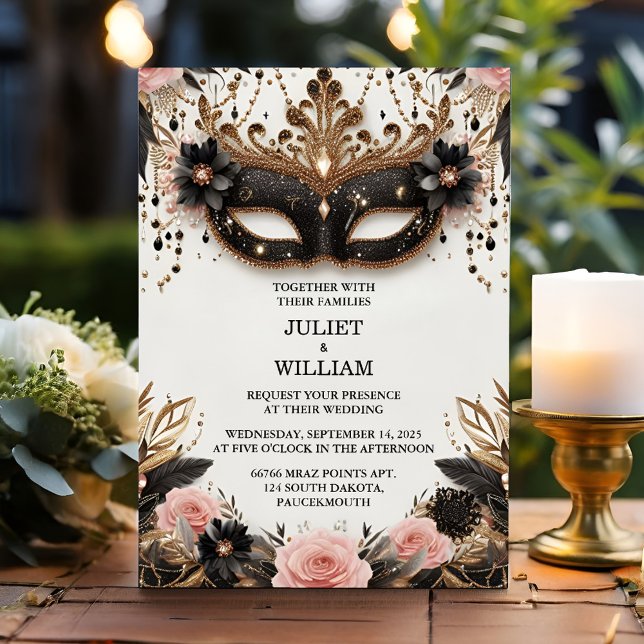 If Dress Code Prom Costume Masquerade Ball Wedding Invitation (Creator Uploaded)