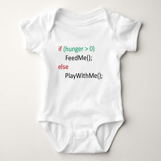 if...else baby bodysuit (Front)