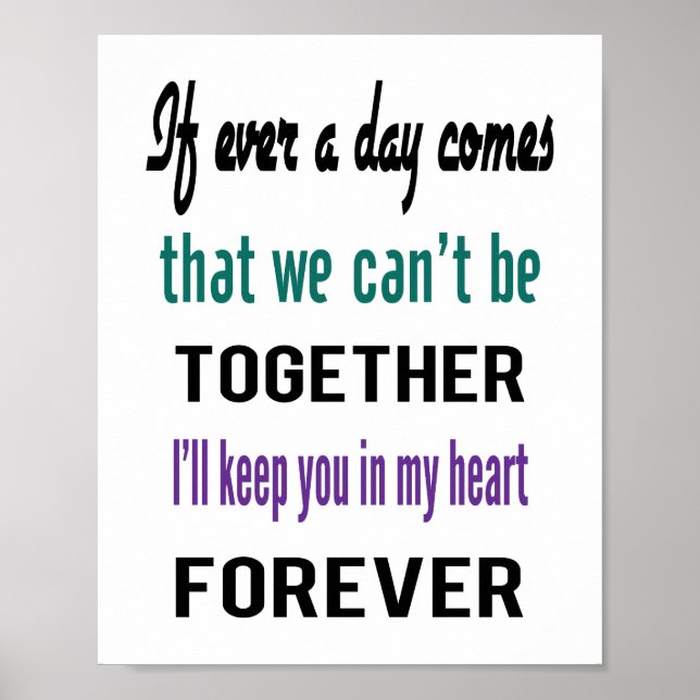 If Ever Poster  (standard picture frame size) (Front)