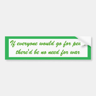 If everyone bumper sticker