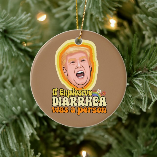If explosive diarrhoea was a person ceramic ornament (Tree)
