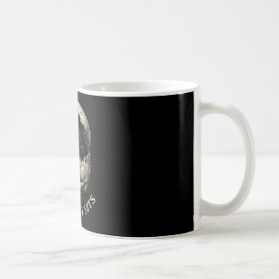 If fits sit black cat gothic skull and cat lover coffee mug