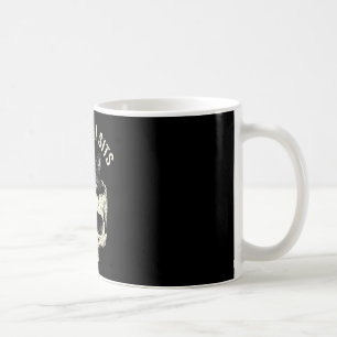 If fits sit black cat skull minimalist cat meme coffee mug