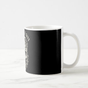 If fits sit black cat skull minimalist meme humour coffee mug