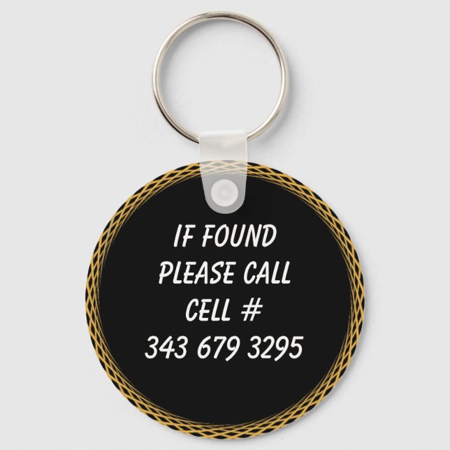 IF FOUND KEY RING (Front)