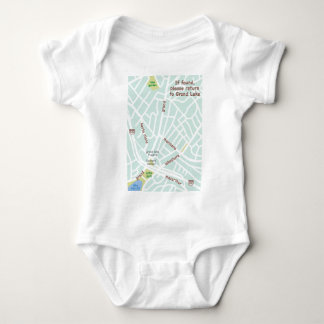 If found, please return to Grand Lake. Baby map Bodysuit