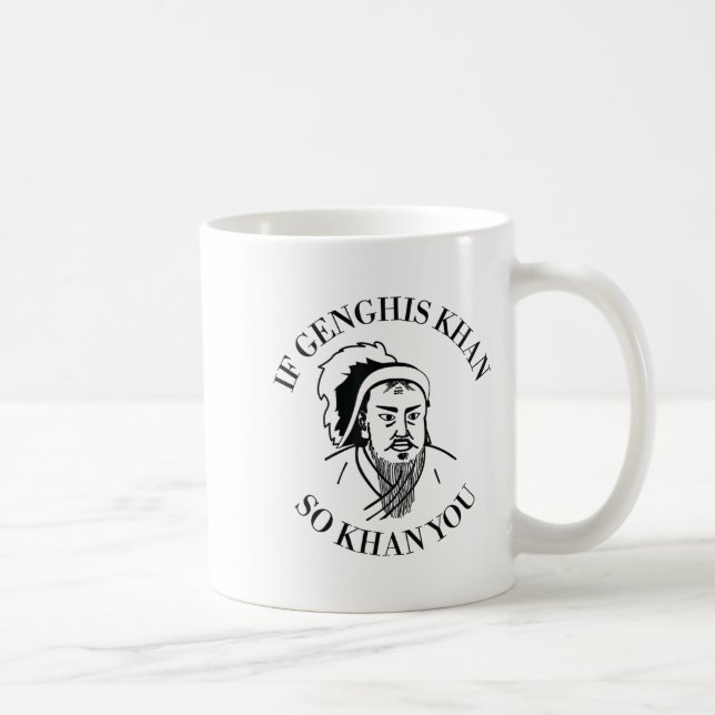 If Genghis Khan So Khan You Funny Motivation  Coffee Mug (Right)