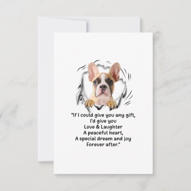 If I Could Give You Any Funny For Dog Lover RSVP Card (Front)
