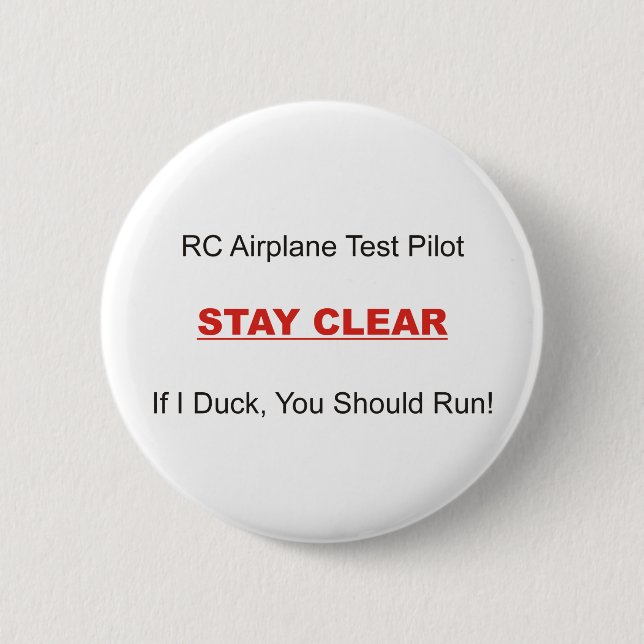 If I Duck Run 6 Cm Round Badge (Front)