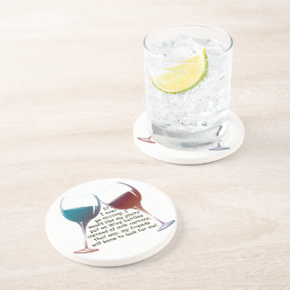 If I ever go missing... fun Wine saying gifts Coaster