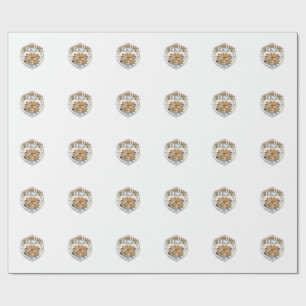 If I Fits I Cat If I Fits I Cat Vintage Vector Art Wrapping Paper