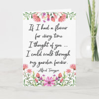 If I Had a Flower Thinking of You