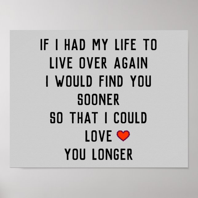 If I Had My Life Poster (Front)