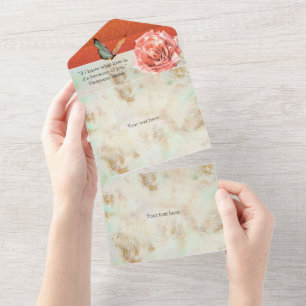 “If I know what love is, it’s because of you. All In One Invitation