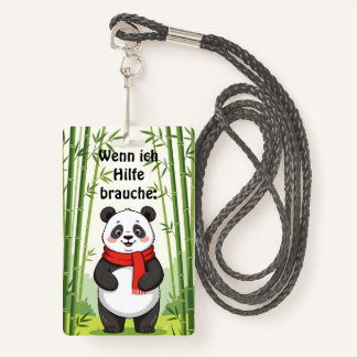 "If I need help" ID ID Badge