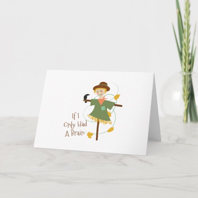 If I Only Had A Brain Card (Front)