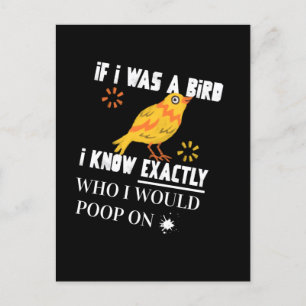 If I was A Bird Postcard