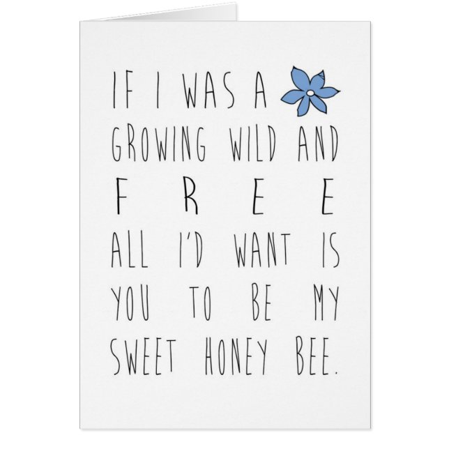 If I was a flower (Front)