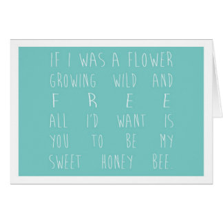 If I was a flower - teal