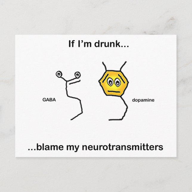 If I'm drunk... Postcard (Front)