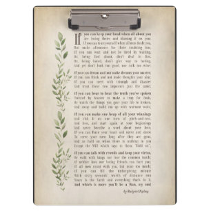 IF, Inspired poem of Rudyard Kipling  Clipboard