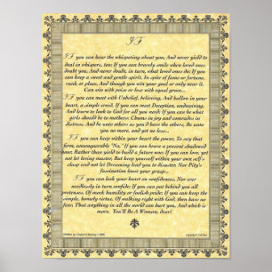 IF Inspiring Poem for Young Women & Girls Poster