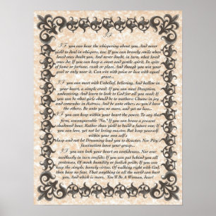 IF Inspiring Poem for Young Women & Girls Poster