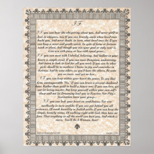 IF Inspiring Poem for Young Women & Girls Poster