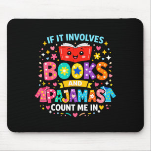 If involves books and pajama count in reading book mouse pad
