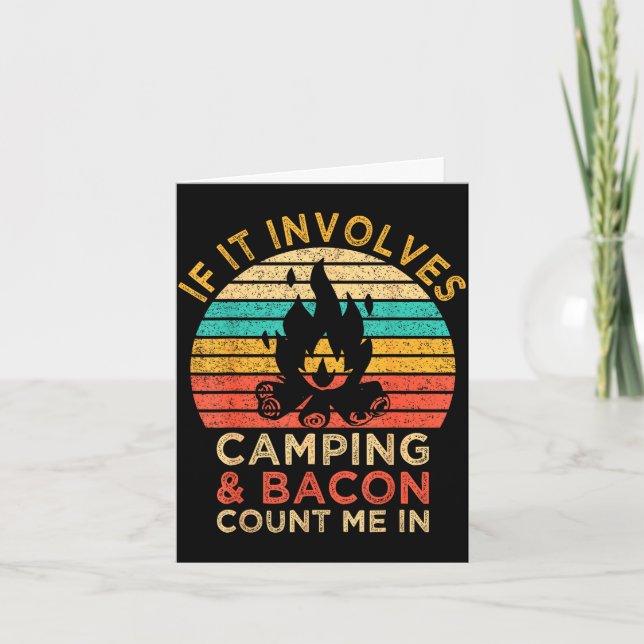If involves camping &amp; bacon count in outdoor card (Front)
