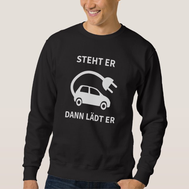 If It Charges Co2 Eauto Sayings Electric Car Sweatshirt (Front)