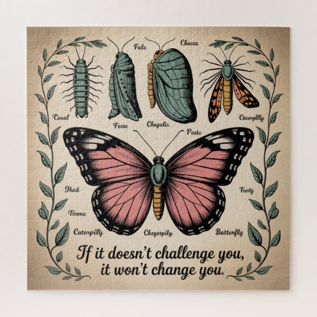 If It Doesn't Challenge You, It Won't Change You Jigsaw Puzzle (Vertical)